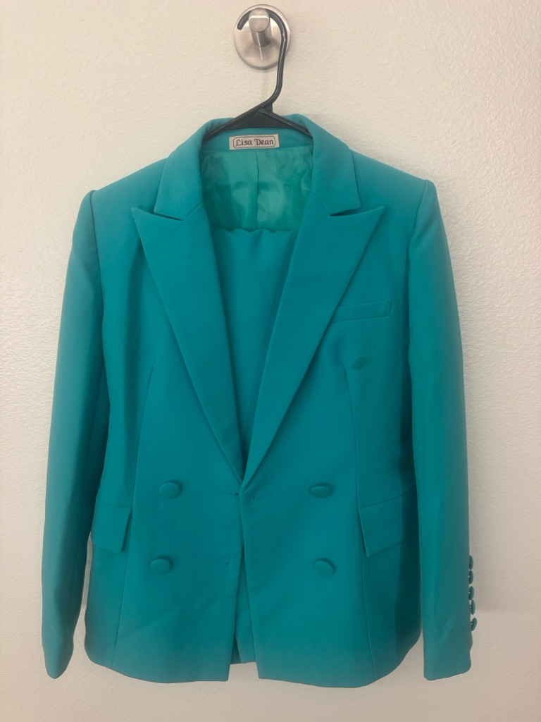 Teal Pageant Interview Outfit - Lisa Dean